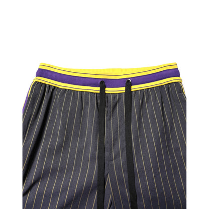 Dolce & Gabbana Multicolor Cotton Men Jogger Pants