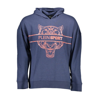 Plein Sport Blue Cotton Men's Hoodie