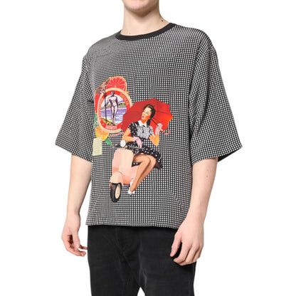 Dolce & Gabbana Black Graphic Print Short Sleeve T-shirt