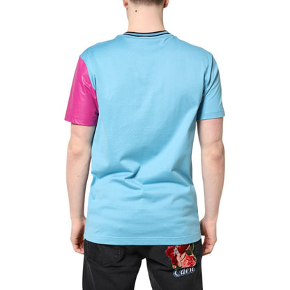 Dolce & Gabbana Multicolor Printed Logo Short Sleeve T-shirt