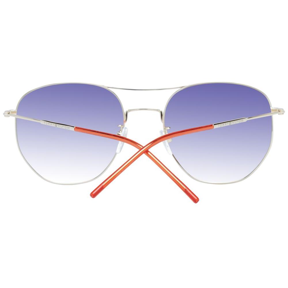 Tommy Hilfiger | Gold Unisex Sunglasses| McRichard Designer Brands   
