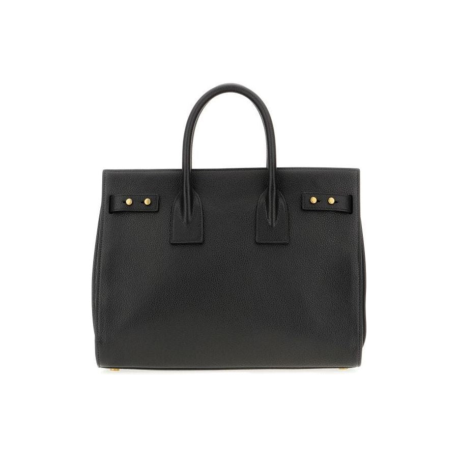 Saint Laurent Black Calf Leather Sac De Jour Handbag black-calf-leather-sac-de-jour-handbag