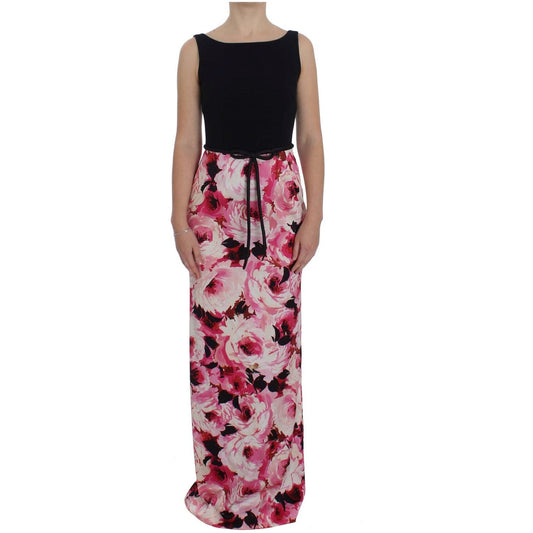 Floral Elegance Sheath Long Dress Dolce & Gabbana