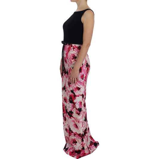 Floral Elegance Sheath Long Dress Dolce & Gabbana