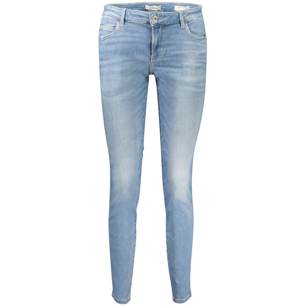 Guess Jeans Blue Cotton Skinny Jeans