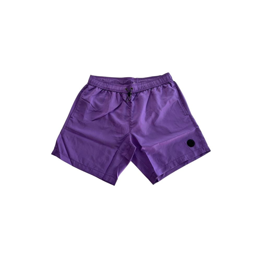 Trussardi Beachwear Purple Polyester Men Swim Short