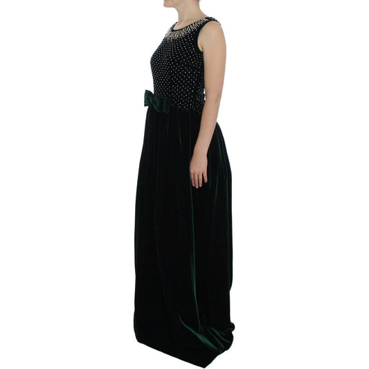 Dolce & GabbanaEnchanted Emerald Velvet Crystal Maxi DressMcRichard Designer Brands£1679.00