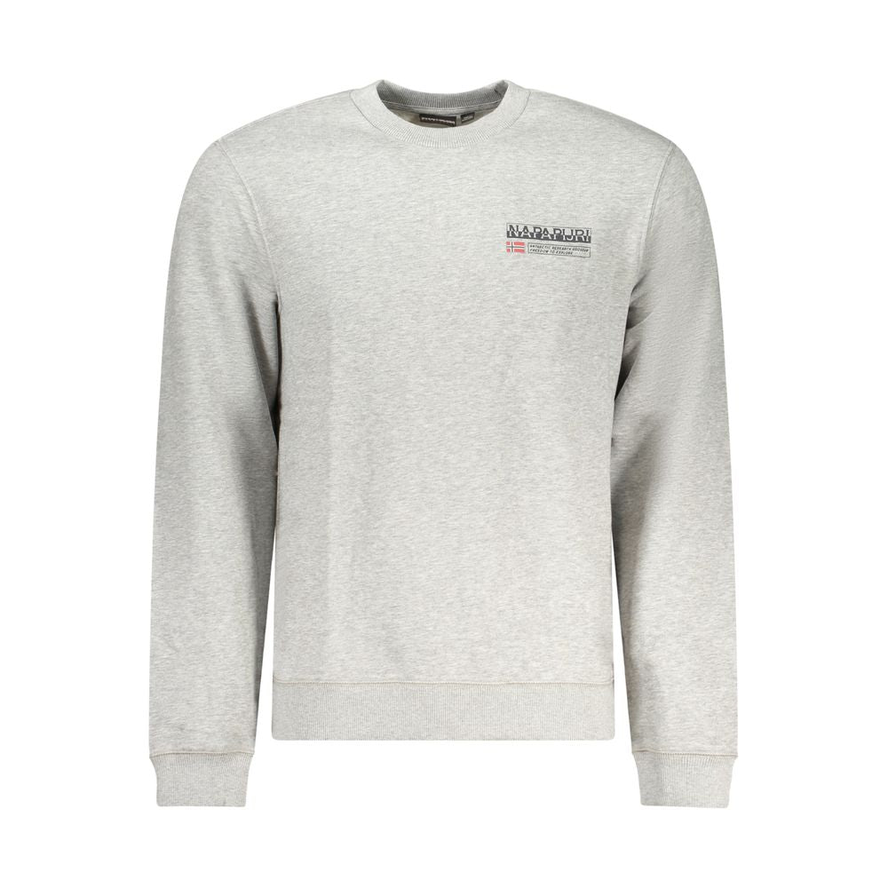 Napapijri Gray Cotton Sweatshirt
