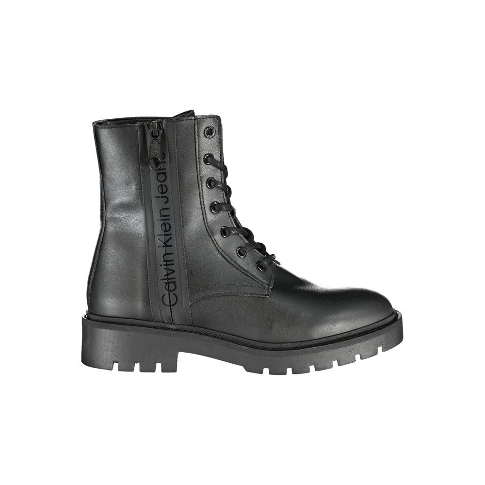 Calvin Klein Black Polyester Women Boot