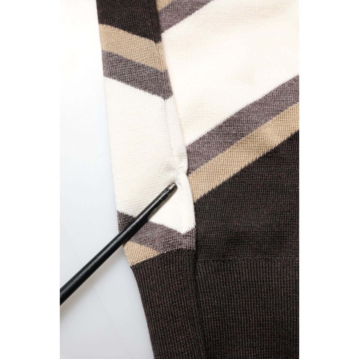 Dolce & Gabbana Multicolor Stripes Crew Neck Pullover Sweater