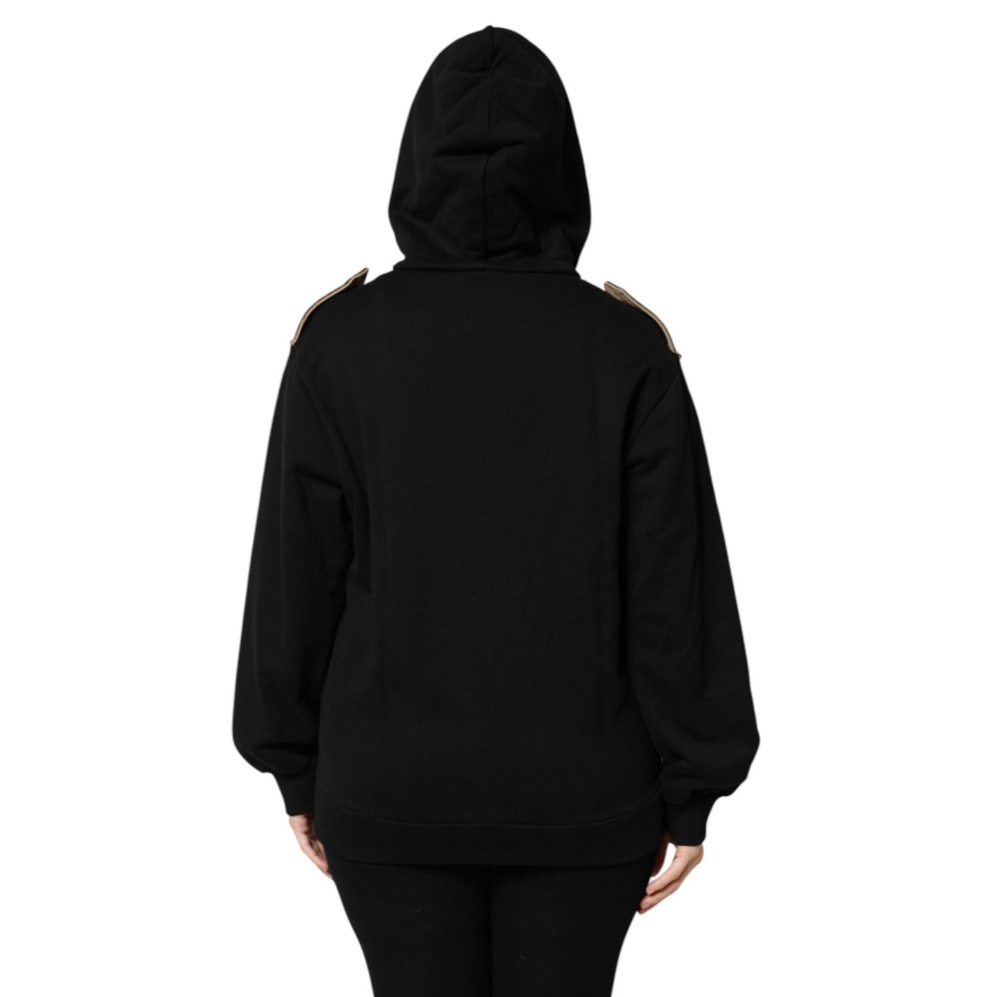 Dolce & Gabbana Black Logo Hooded Full Zip Sweatshirt Jacket Dolce & Gabbana