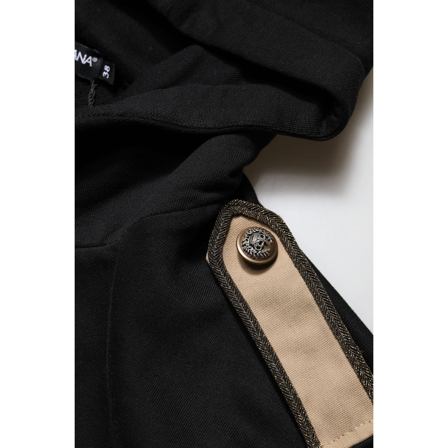 Dolce & Gabbana Black Logo Hooded Full Zip Sweatshirt Jacket Dolce & Gabbana