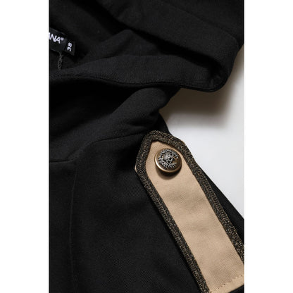 Dolce & Gabbana Black Logo Hooded Full Zip Sweatshirt Jacket Dolce & Gabbana