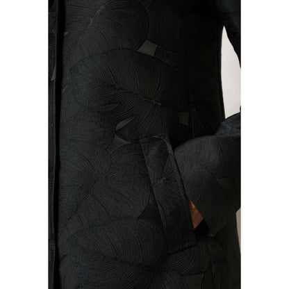 Dolce & Gabbana Black Single Breasted Trench Coat Jacket