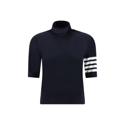 Thom Browne Blue Polyamide Turtleneck