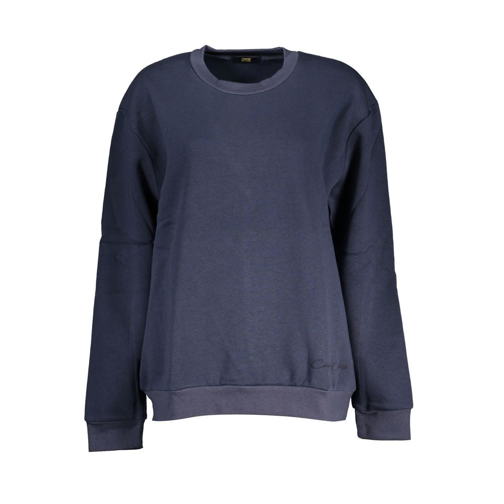 Cavalli Class Blue Cotton Sweatshirt Cavalli Class