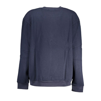 Cavalli Class Blue Cotton Sweatshirt Cavalli Class