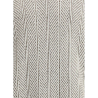 Brunello Cucinelli White Cashmere Cashmere Sweater