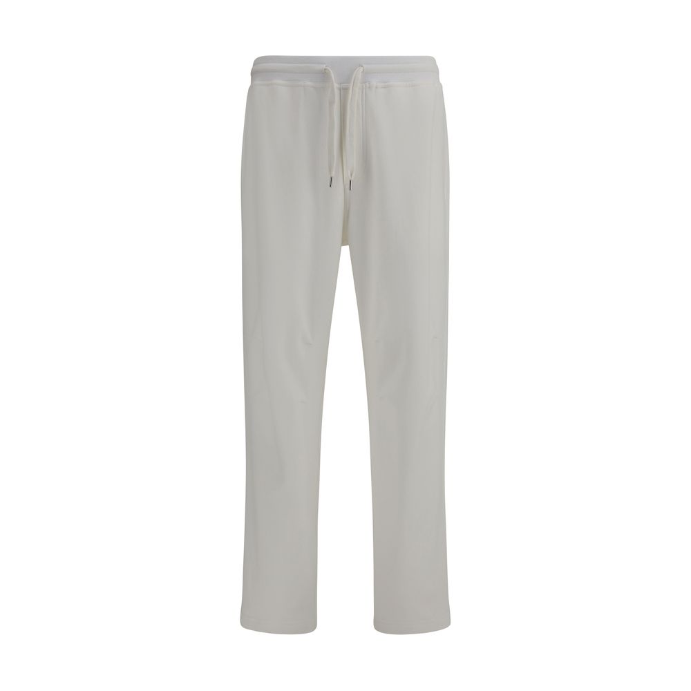 Brunello Cucinelli White Cotton Joggers (Workout Pants)
