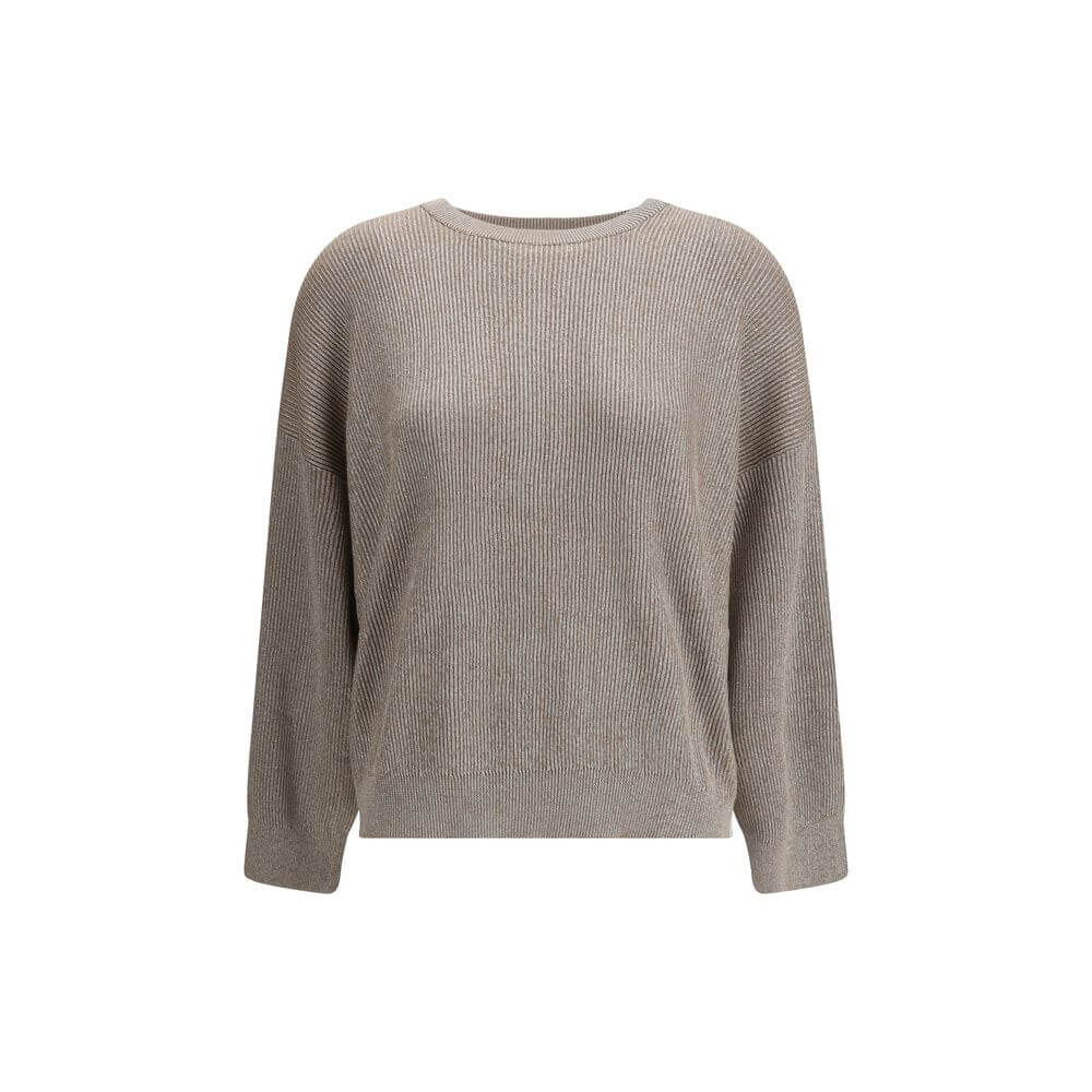 Brunello Cucinelli Beige Cotton Sweatshirt