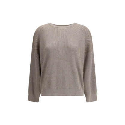 Brunello Cucinelli Beige Cotton Sweatshirt