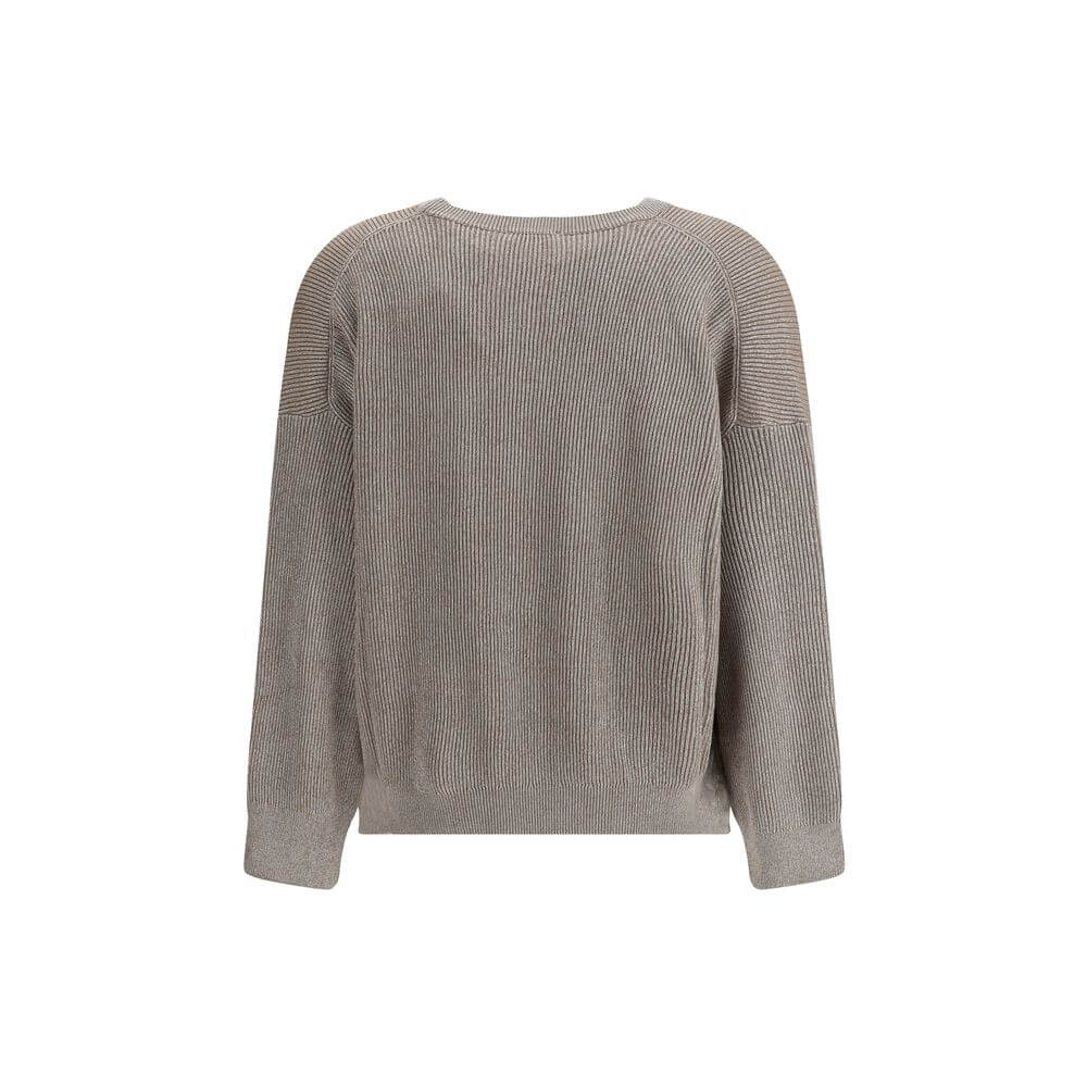 Brunello Cucinelli Beige Cotton Sweatshirt