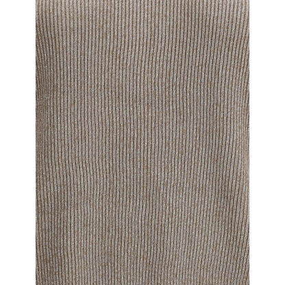 Brunello Cucinelli Beige Cotton Sweatshirt