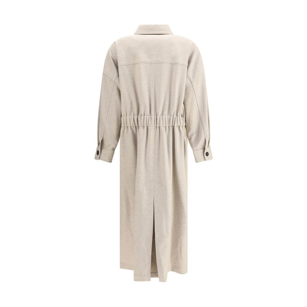 Brunello Cucinelli Beige Wool Coat
