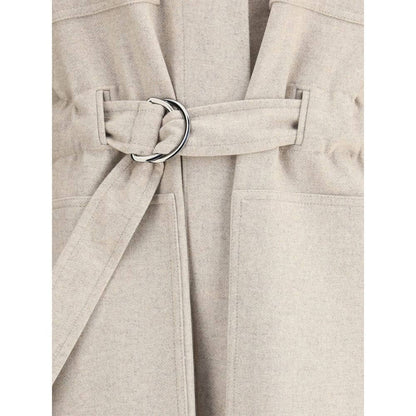 Brunello Cucinelli Beige Wool Coat