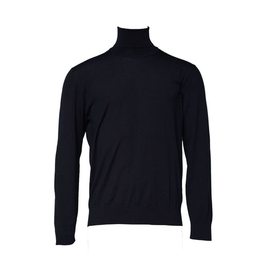 Dolce & Gabbana Blue Long Sleeve Turtleneck Pullover Sweater