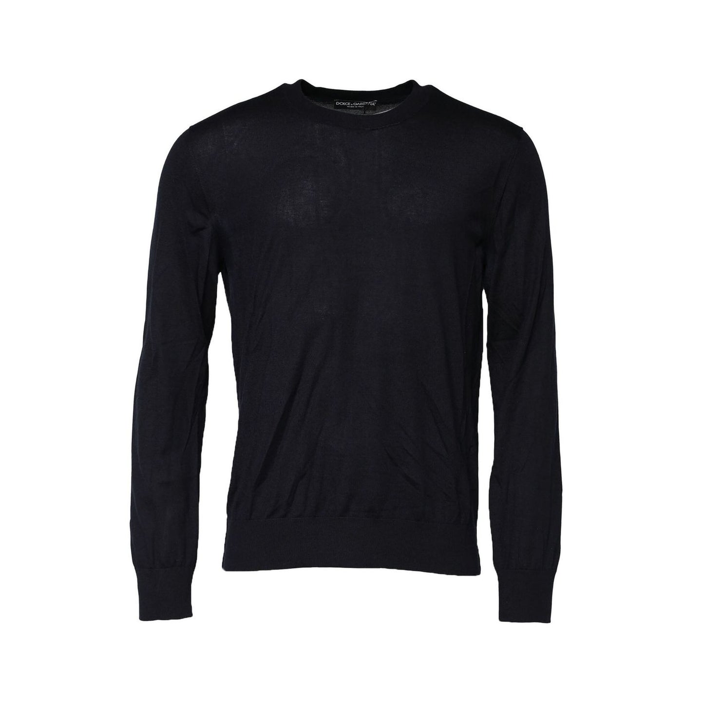 Dolce & Gabbana Black Long Sleeve CrewNeck Pullover Sweater