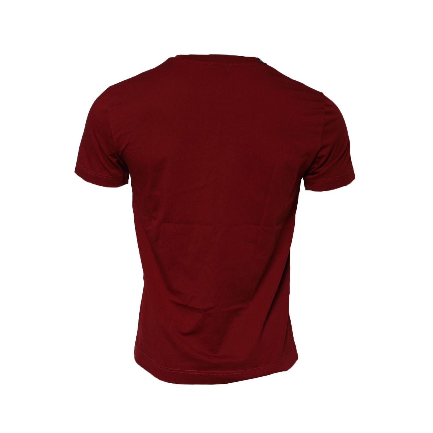 Dolce & Gabbana Dark Red Men Crew Neck Short Sleeve T-shirt