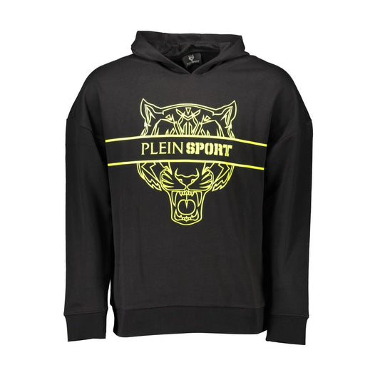 Plein Sport Black Cotton Men Sweatshirt