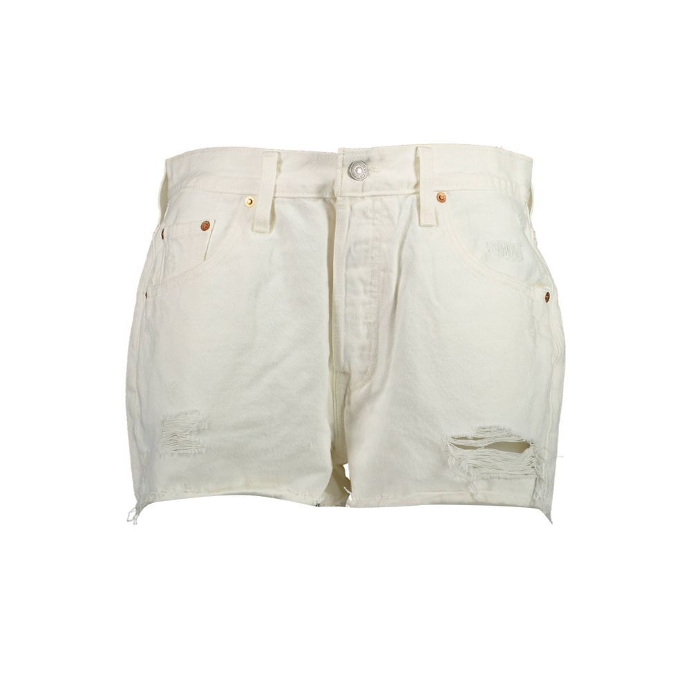 Levi's White Cotton Women's Jean 1728,67403481248,Clothing,Denim - Shorts - Clothing,Levi's,New with tags,Shorts - Clothing,W24,W25,W26,W27,W29,W31,White,Women