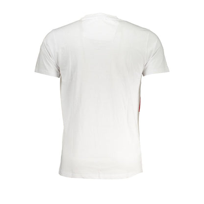 Cavalli Class Bianco Cotton Men T-Shirt