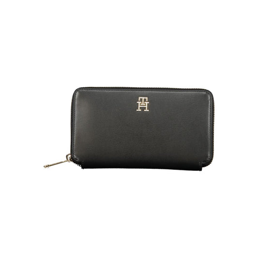 Tommy Hilfiger Black Polyurethane Women Wallet
