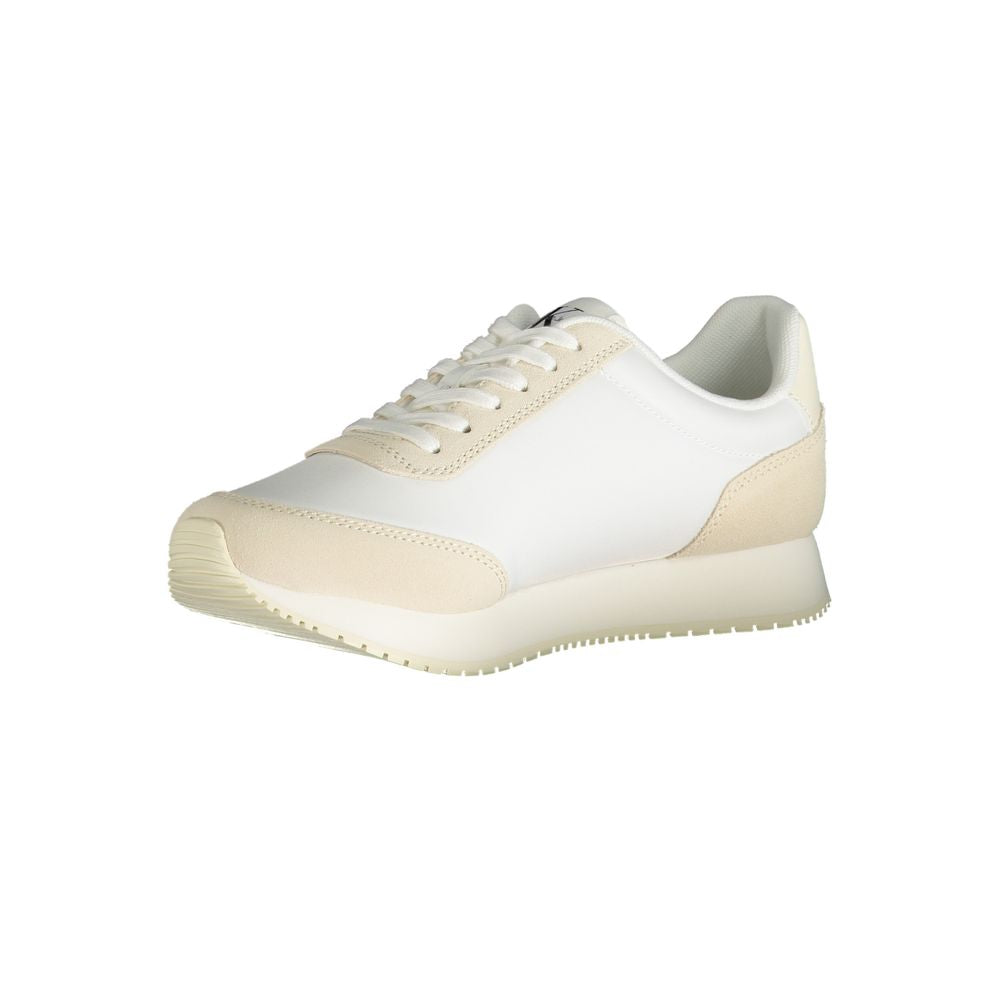 Calvin Klein Beige Polyester Athletic Sneakers