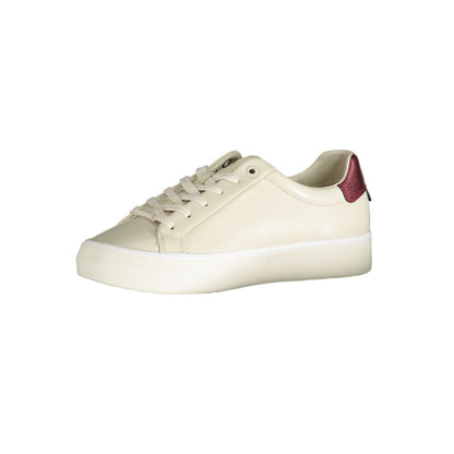 Calvin Klein Beige Polyester Low Top Sneakers Calvin Klein