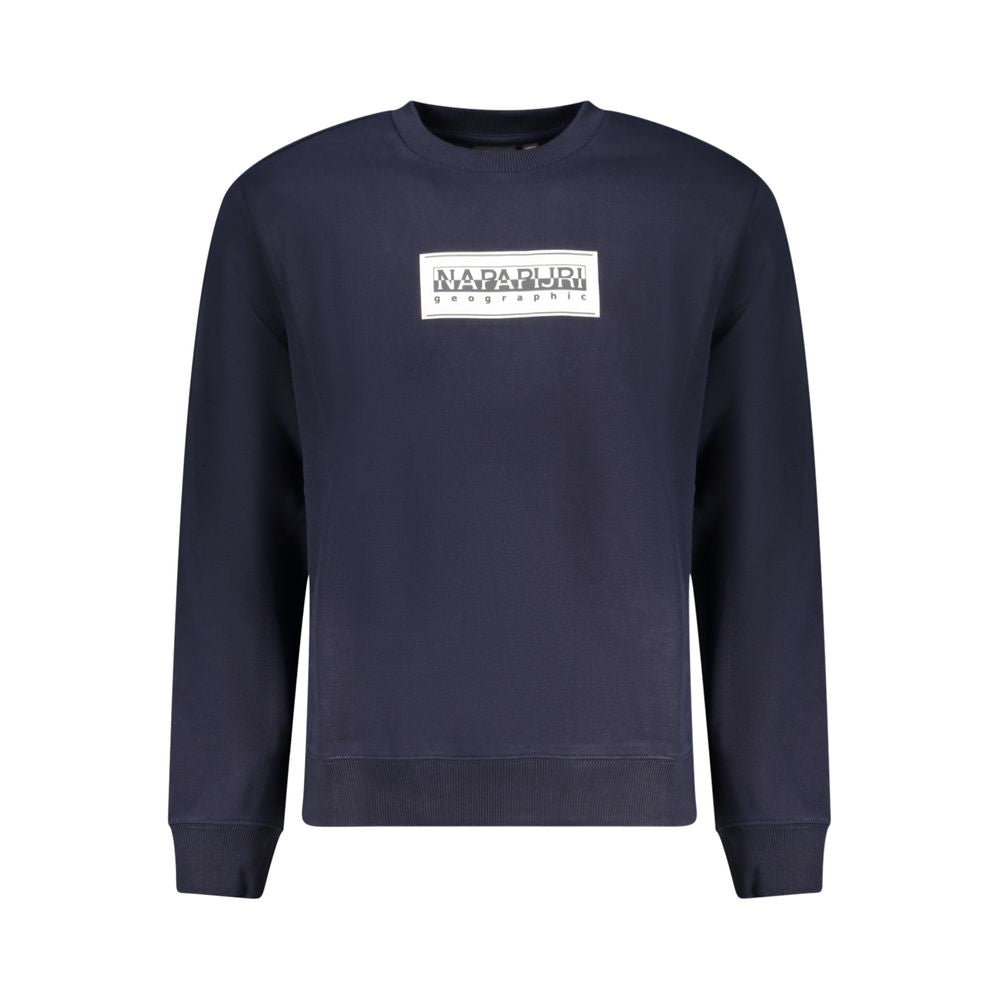 Napapijri Blue Cotton Sweatshirt Napapijri
