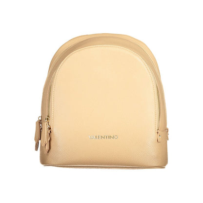 Mario Valentino Beige Polyurethane Women Backpack