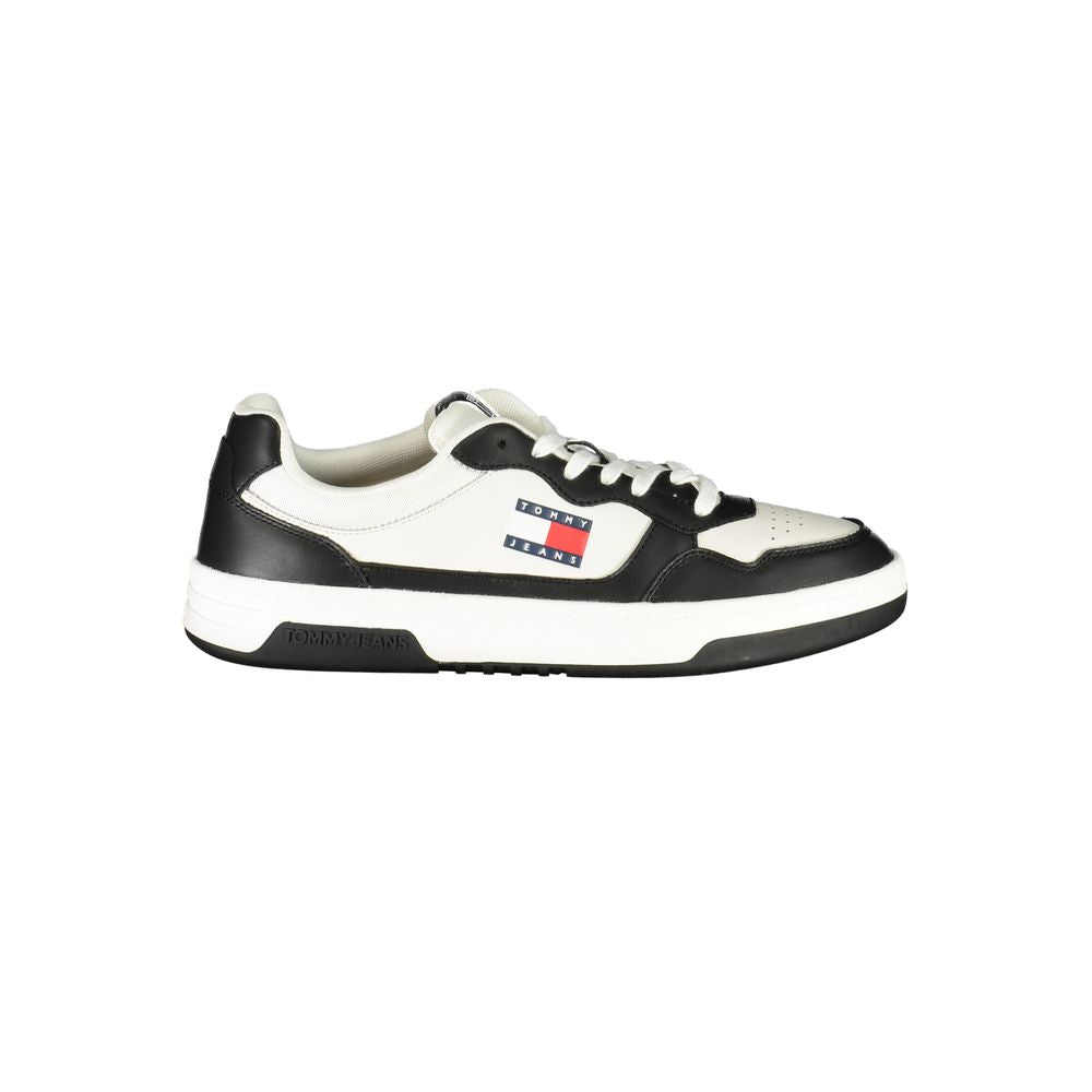 Tommy Hilfiger Black Leather Men Sneaker
