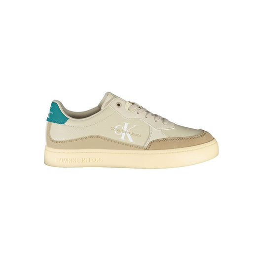 Calvin Klein Beige Polyurethane Men Sneaker