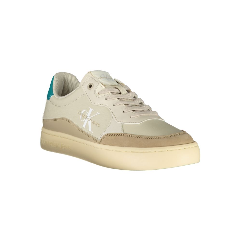 Calvin Klein Beige Polyester Athletic Sneakers