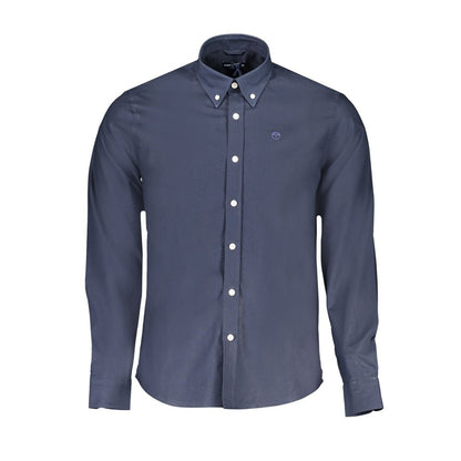 North Sails Blue Organic Cotton Men Shirt