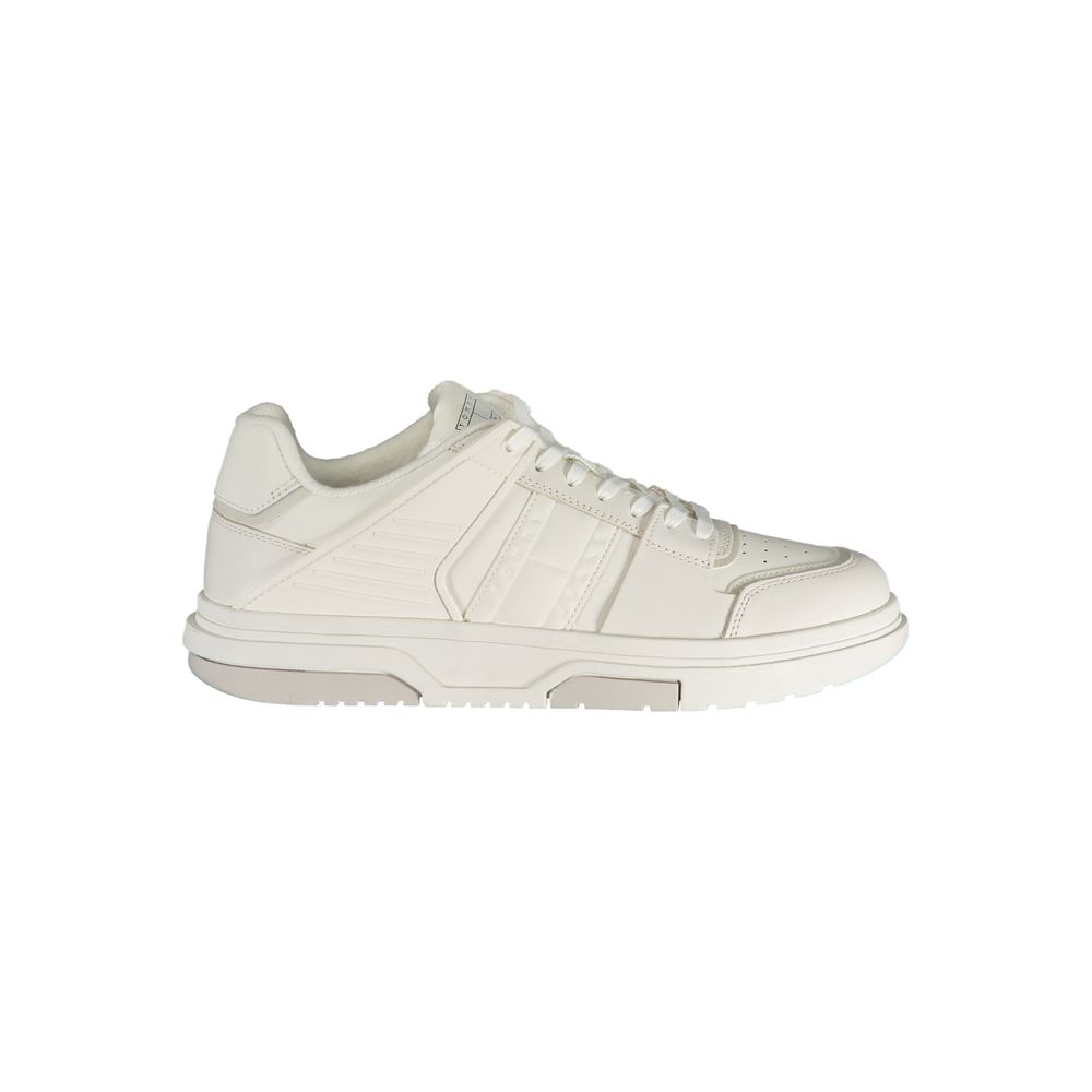Tommy Hilfiger White Polyester Athletic Sneakers
