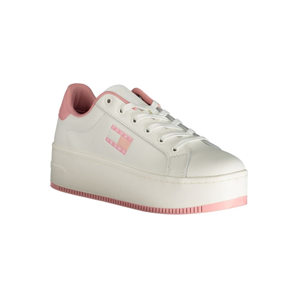 Tommy Hilfiger Pink Polyester Platform Sneakers