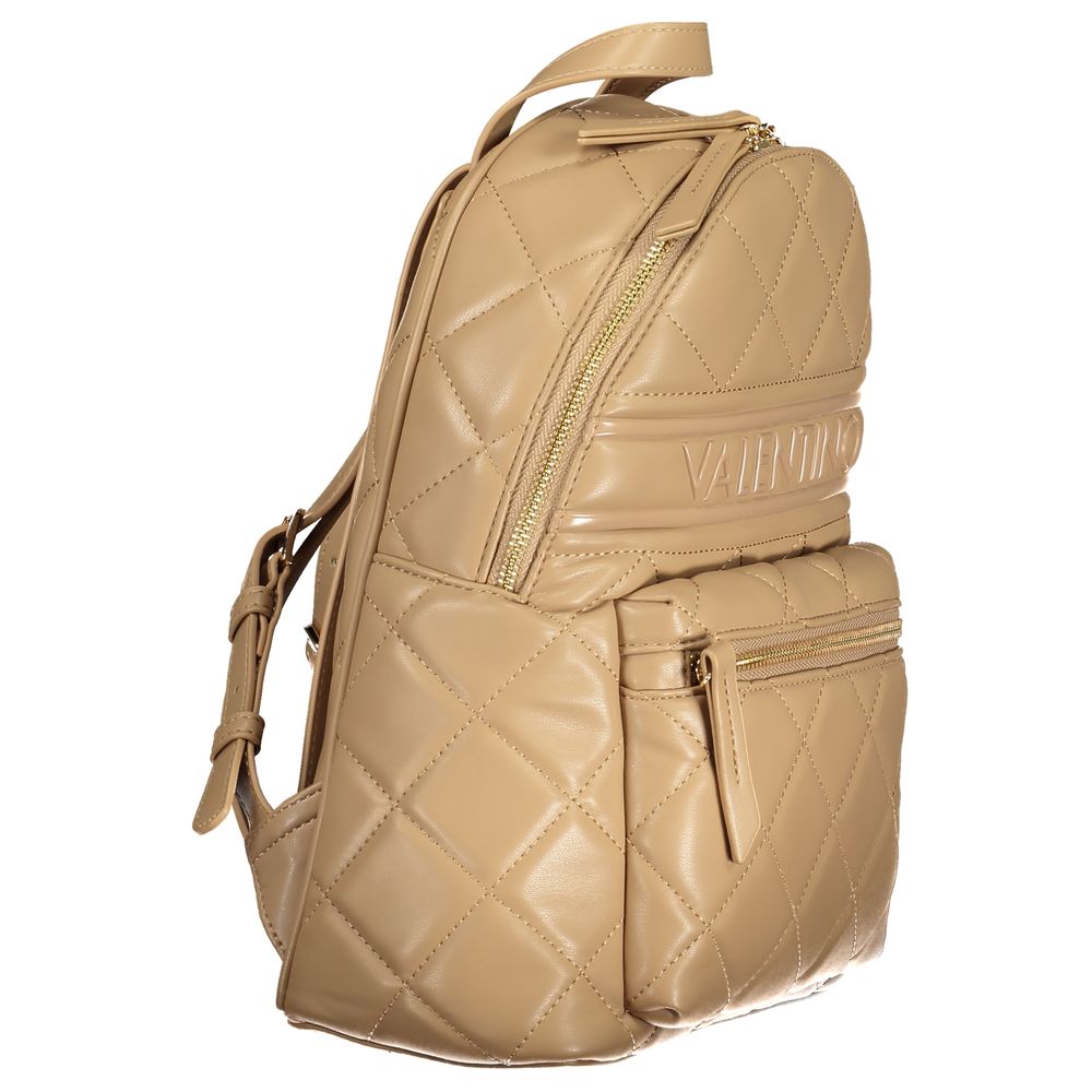 Mario Valentino Beige Polyurethane Women Backpack