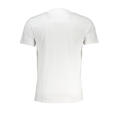 Cavalli Class Bianco Cotton Men T-Shirt