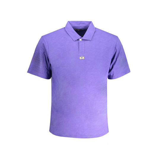 La Martina Viola Cotton Men Polo Shirt