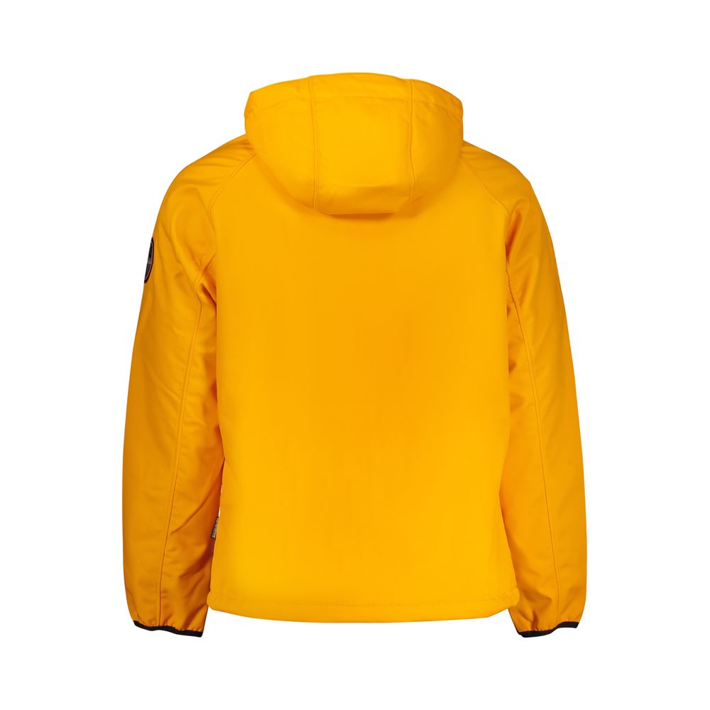 Napapijri Orange Polyester Shell Jacket